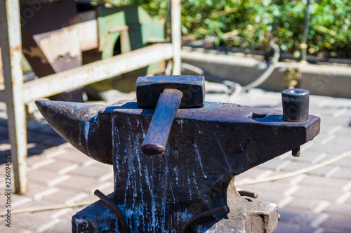 blacksmith tools and fixtures for hand forged metal