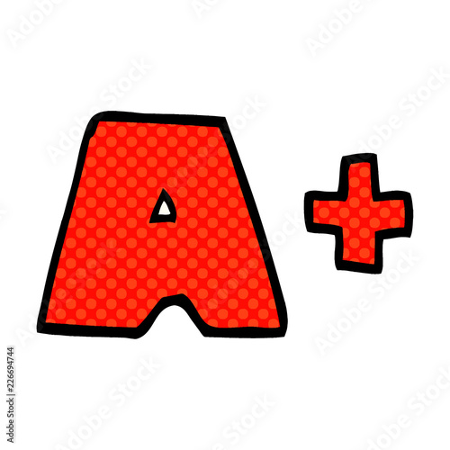 cartoon doodle letter grades