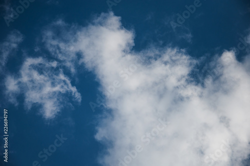 blue sky with clouds