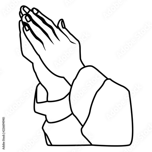 Hands praying sign