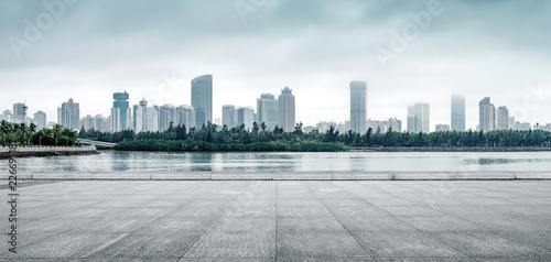 Fototapeta Naklejka Na Ścianę i Meble -  Skyscrapers in Hainan Island, China