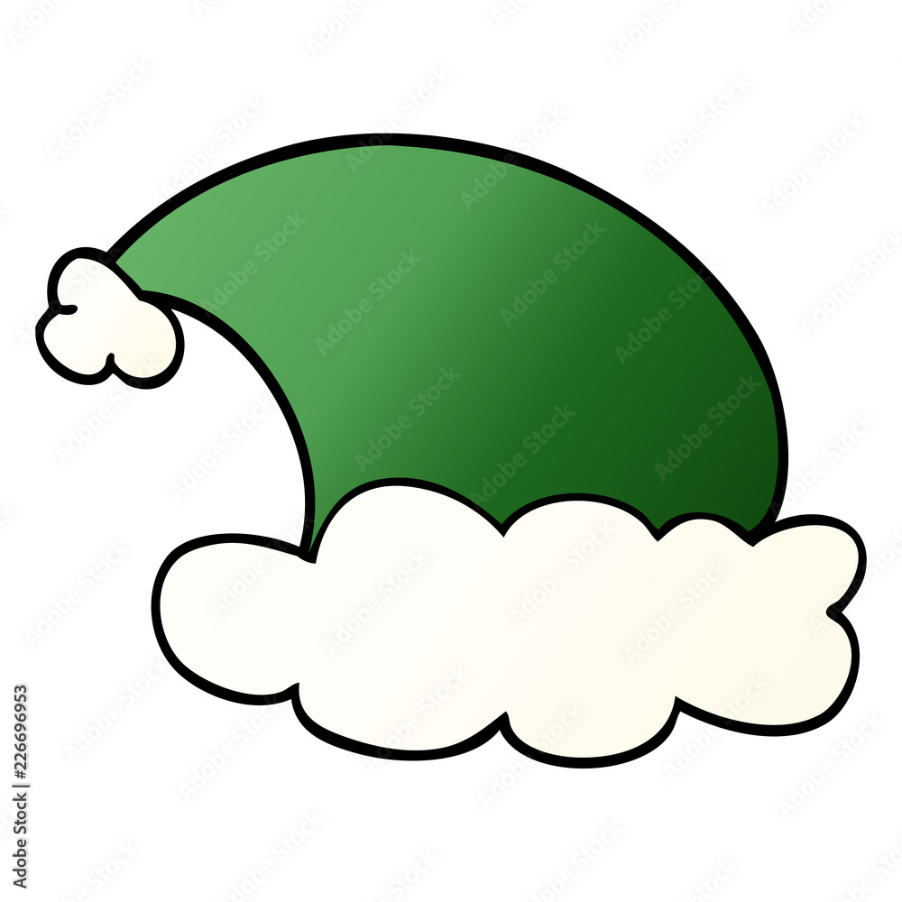 cartoon doodle christmas hats