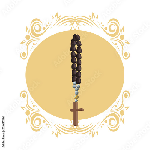 Catholic rosary symbol