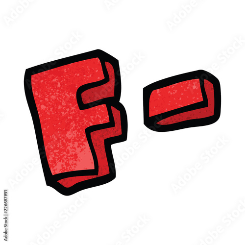 cartoon doodle letter grades