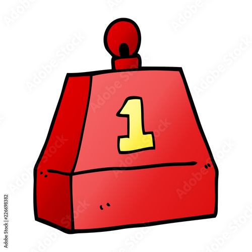 cartoon doodle one ton