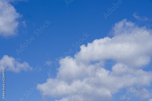 blue sky with clouds