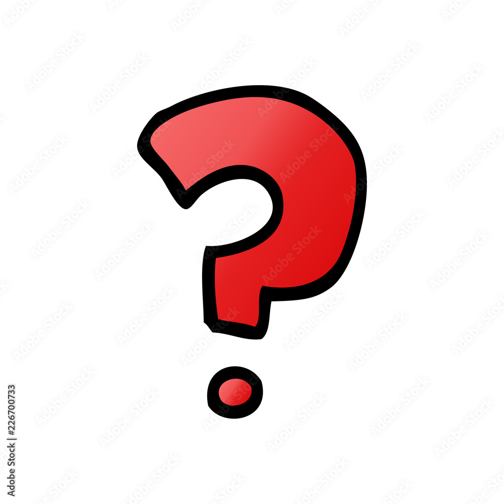 cartoon doodle question mark cartoon doodle question mark