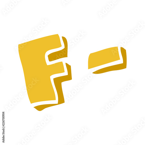 cartoon doodle letter grades