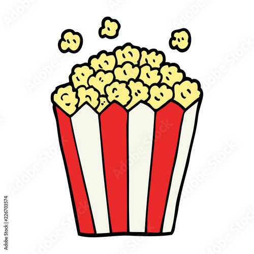 cartoon doodle cinema popcorn