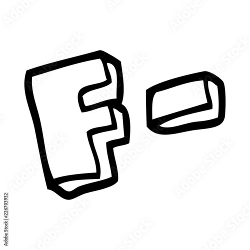 line drawing cartoon letter grades