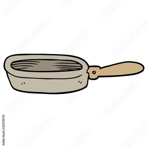 cartoon doodle of a frying pan