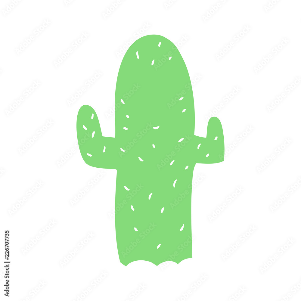 flat color style cartoon cactus flat color style cartoon cactus