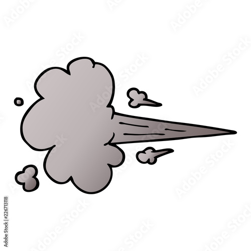 cartoon doodle whooshing cloud
