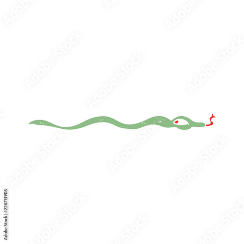 cartoon doodle poisonous snake
