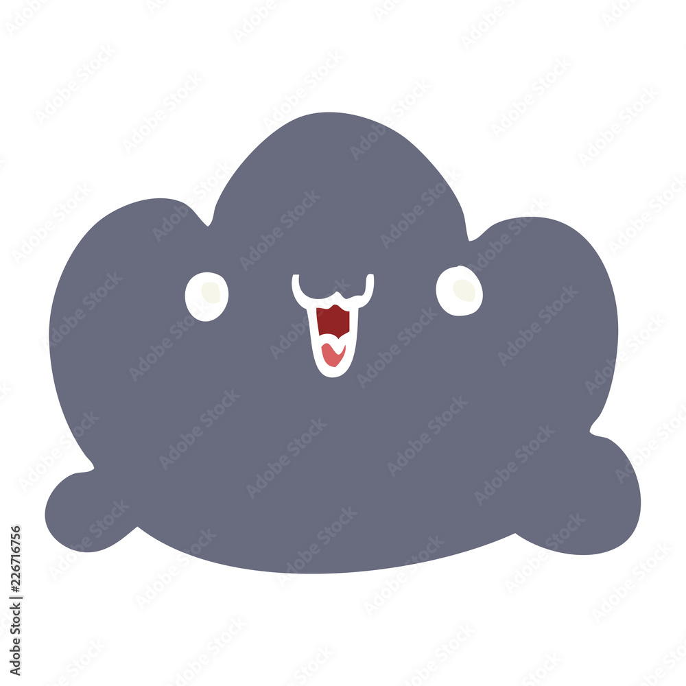 flat color style cartoon cloud flat color style cartoon cloud