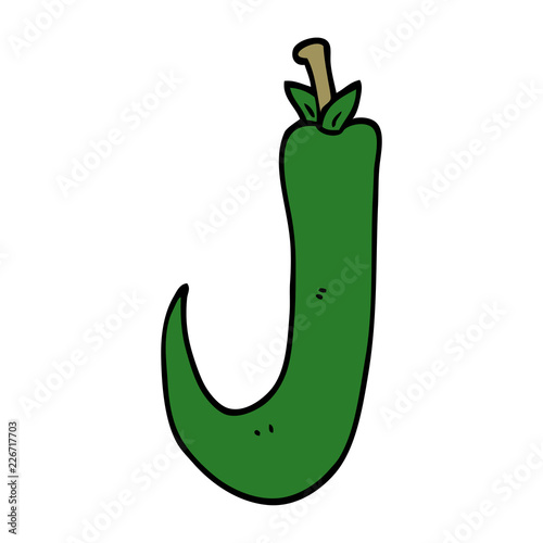 cartoon doodle chilli pepper