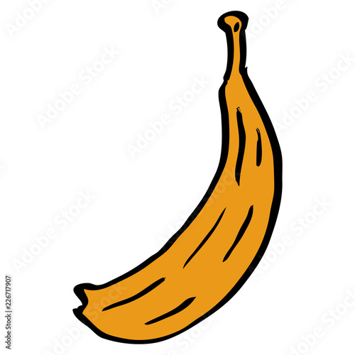 cartoon doodle banana