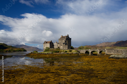 Eilean Donan Castle Scotland Panorama autumn fall