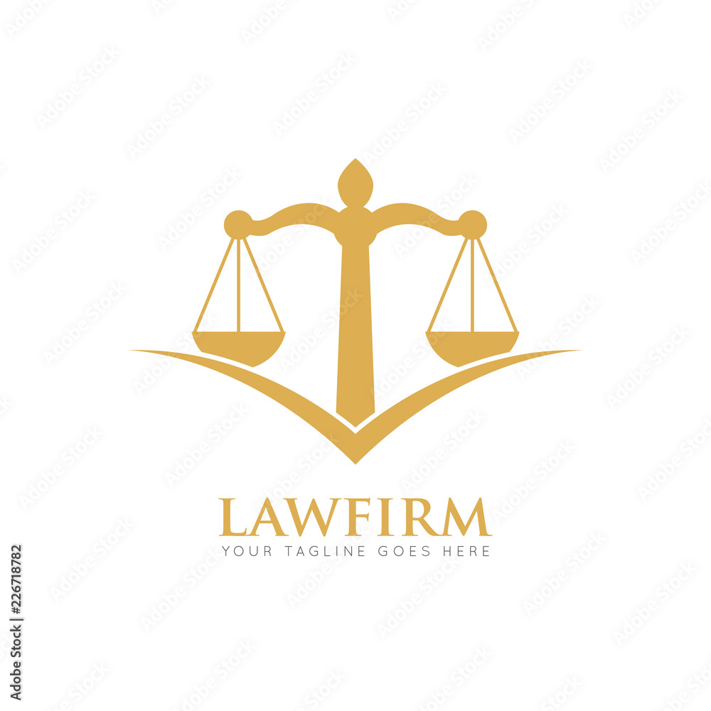 Law firm logo and icon design template Law firm logo and icon design template