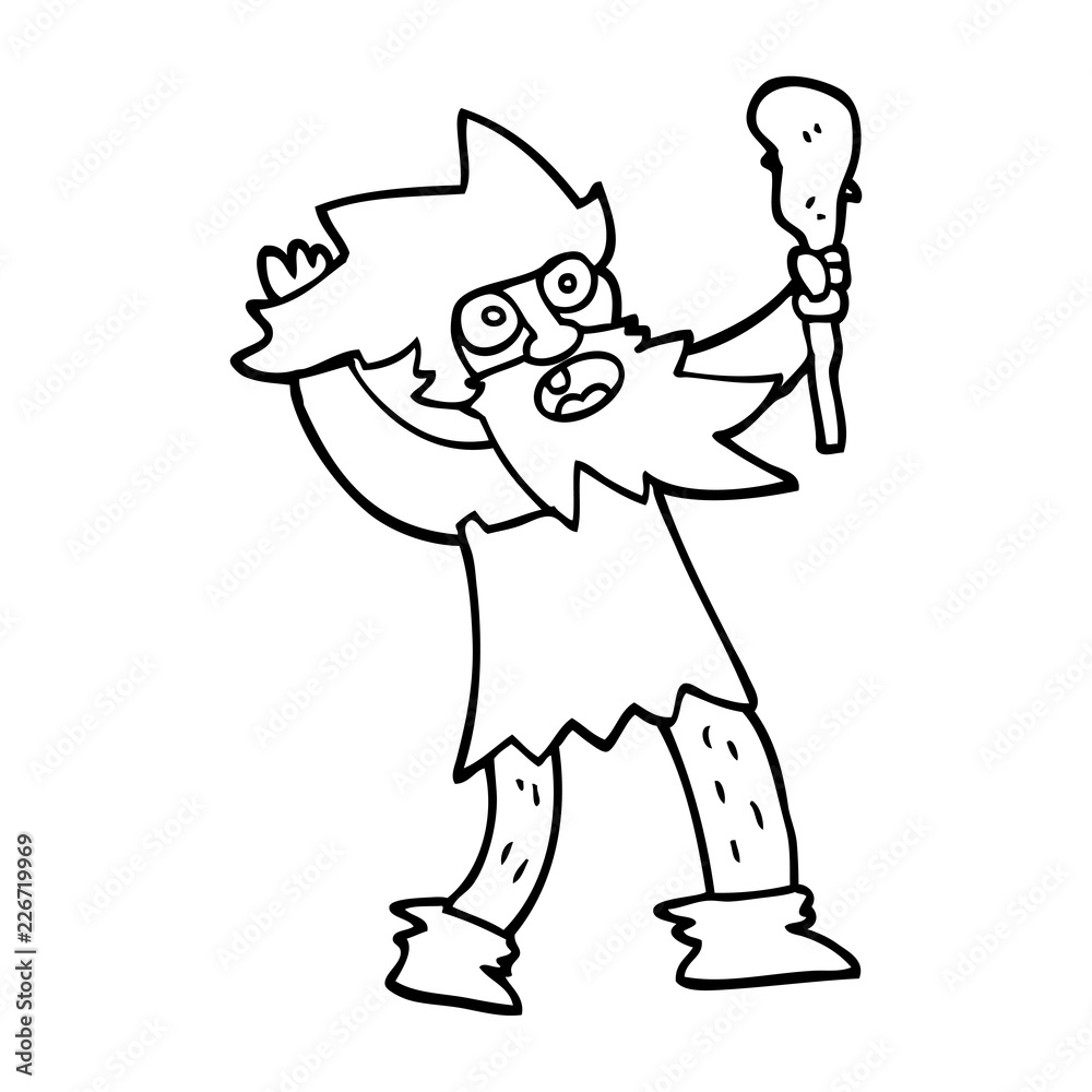 line drawing cartoon crazy caveman line drawing cartoon crazy caveman