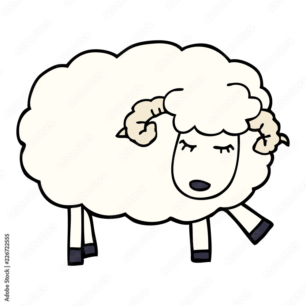 cartoon doodle cute sheep cartoon doodle cute sheep
