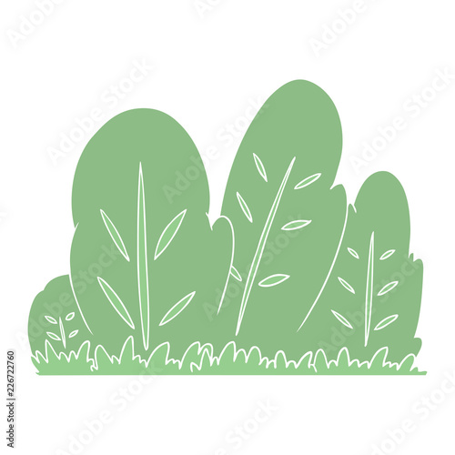 flat color style cartoon hedge