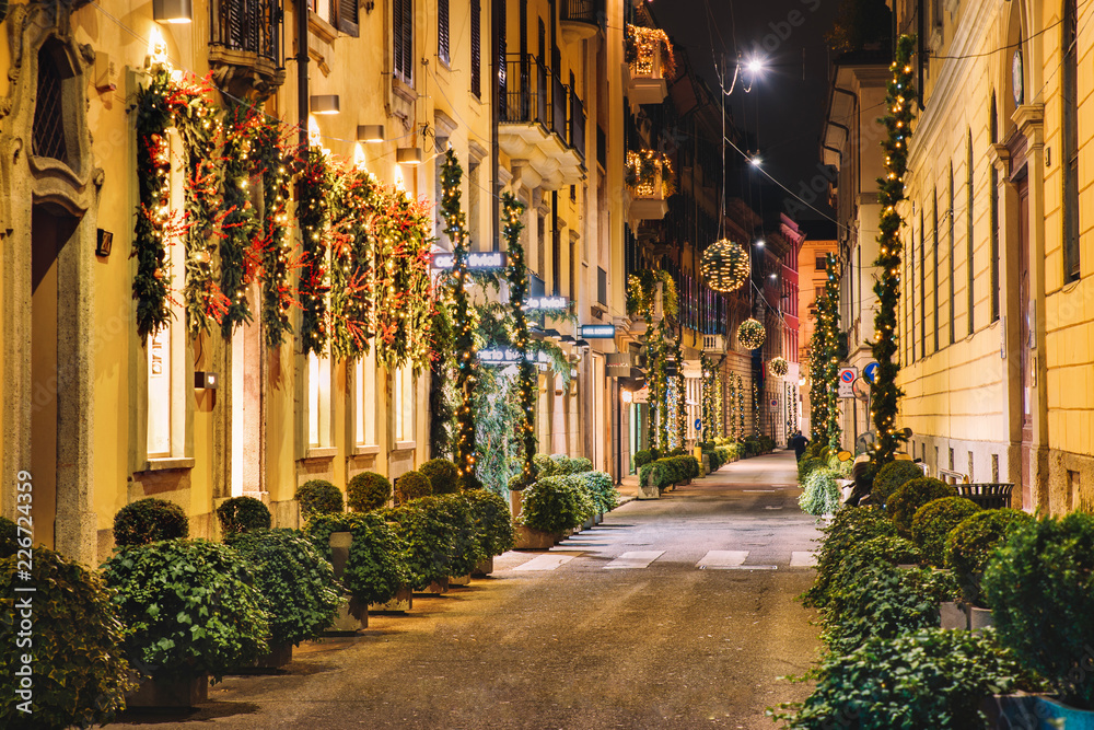 Fototapeta premium Boże Narodzenie w Mediolanie