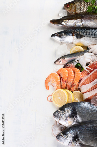 Fresh fish and seafood