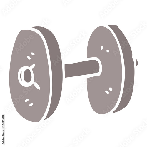 cartoon doodle gym weights