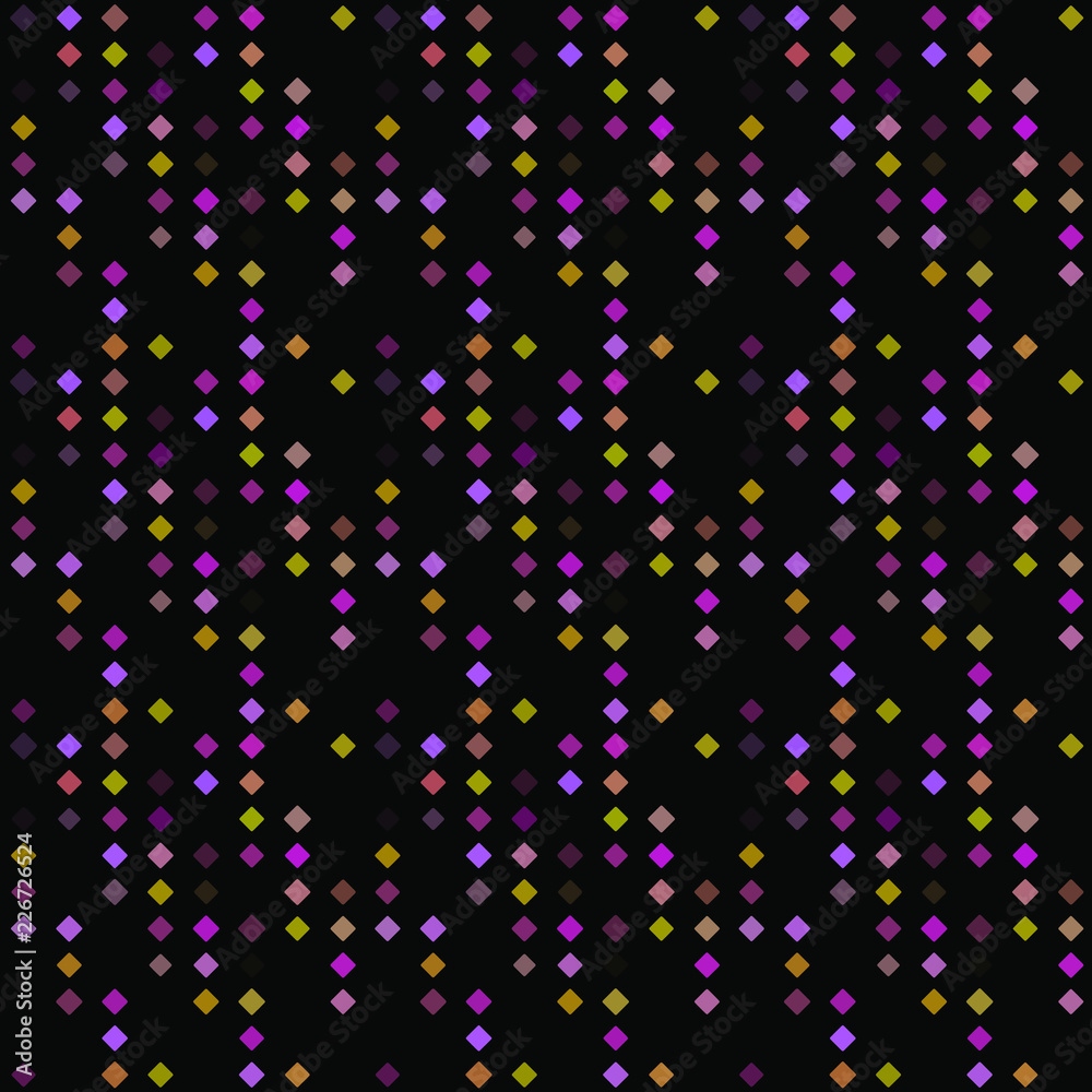 Abstract seamless pattern background with multicolored various rhombuses.