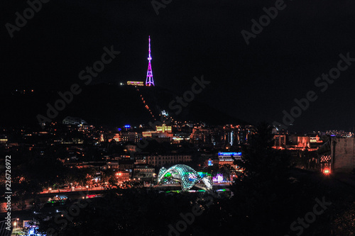 Tbilisi Old Tovn at night, Georgia