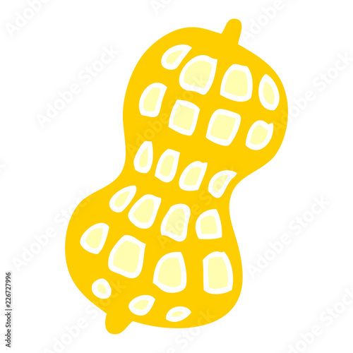 cartoon doodle peanut