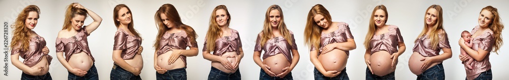 schwangere Frau - obrazy, fototapety, plakaty 