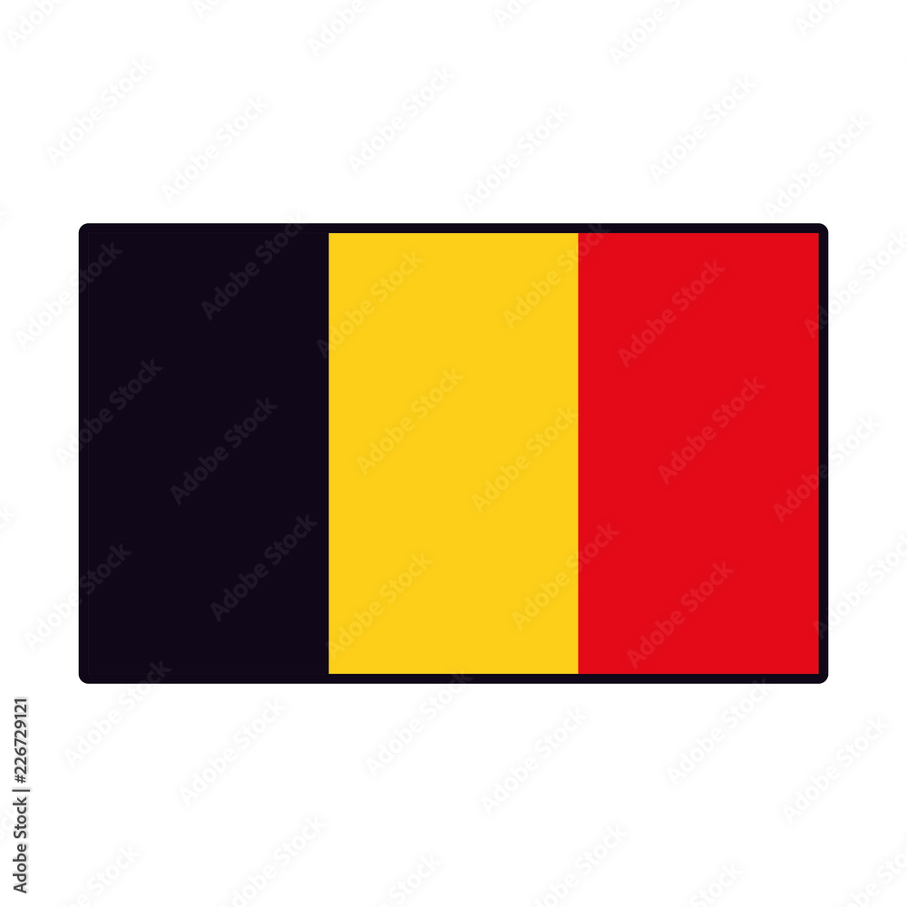 Fototapeta premium Belgium flag emblem