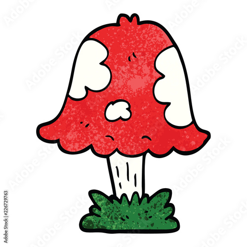 cartoon doodle mushroom