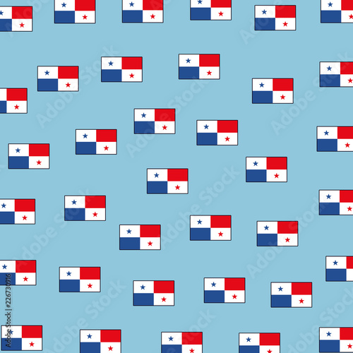 Panama flag background