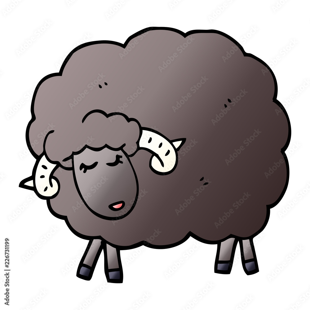 cartoon doodle black sheep cartoon doodle black sheep