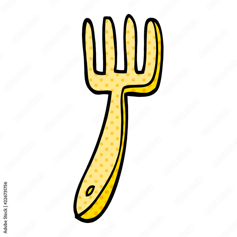 cartoon doodle fork cartoon doodle fork