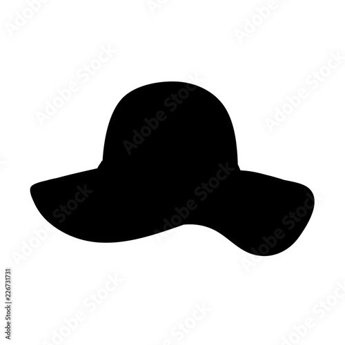 female hat silhouette