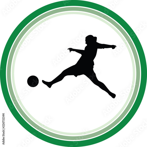 woman play soccer
