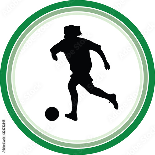woman play soccer