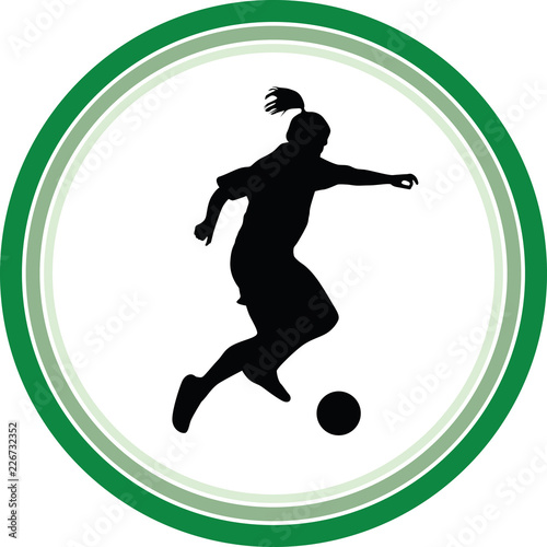 woman play soccer