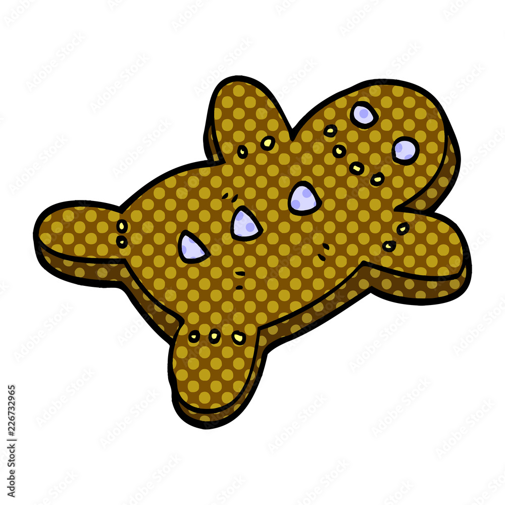 Obraz premium cartoon doodle gingerbread man