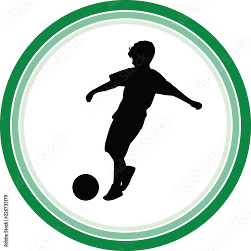 kid play soccer