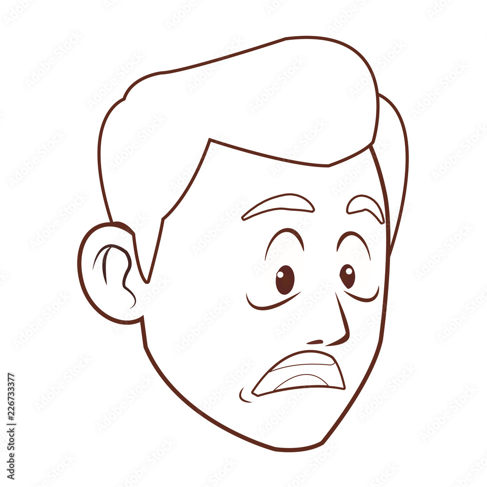 Alzheimer old man face Alzheimer old man face