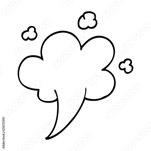 line drawing cartoon gust of air