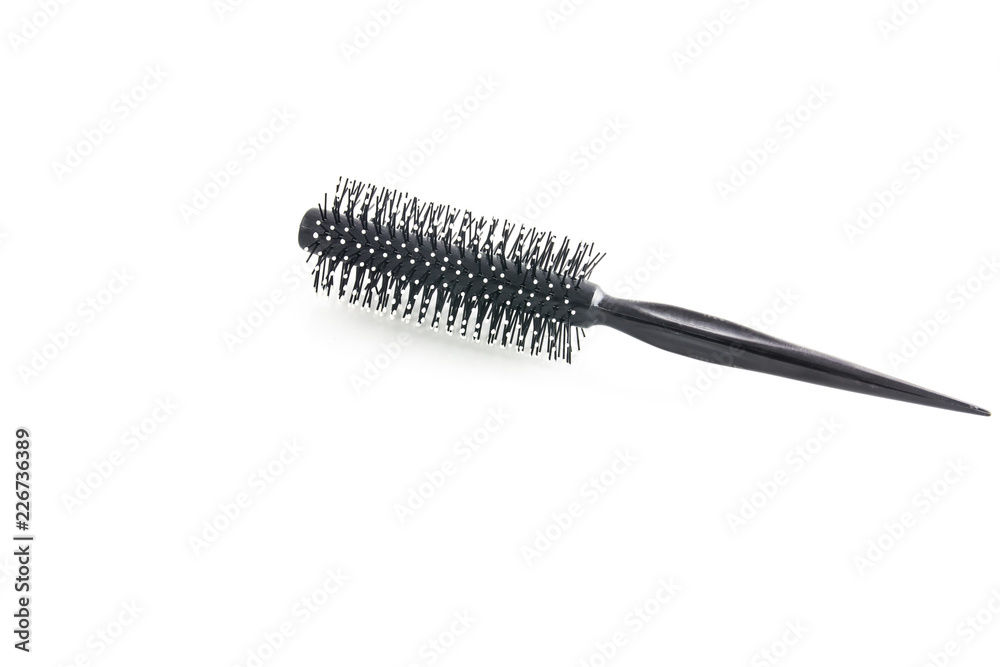 Hair brush on a white background Hair brush on a white background