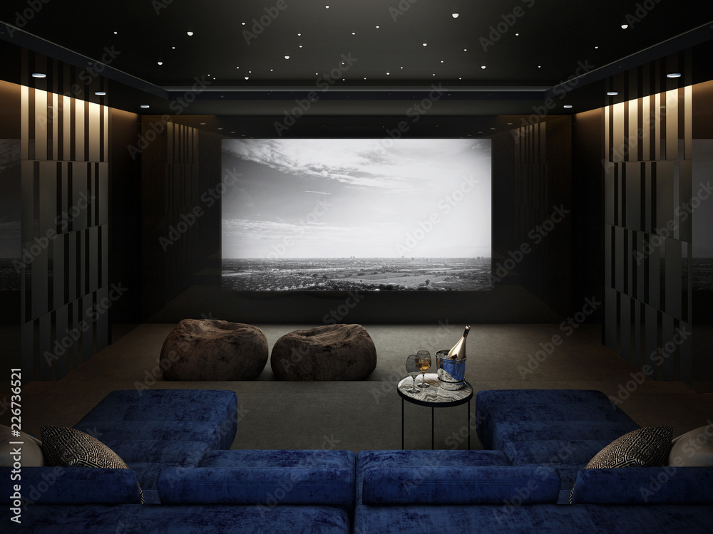Home Theater Room Luxury Interior