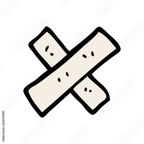 cartoon doodle medical sticking plaster