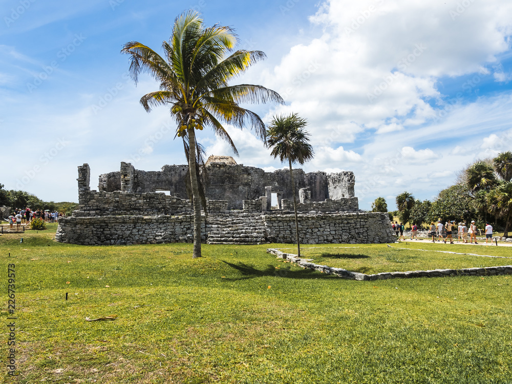 Mittelamerika, Mexico, Halbinsel Yucatan, Riviera Maya, Quintana Roo, Mayaruinen, Tulum